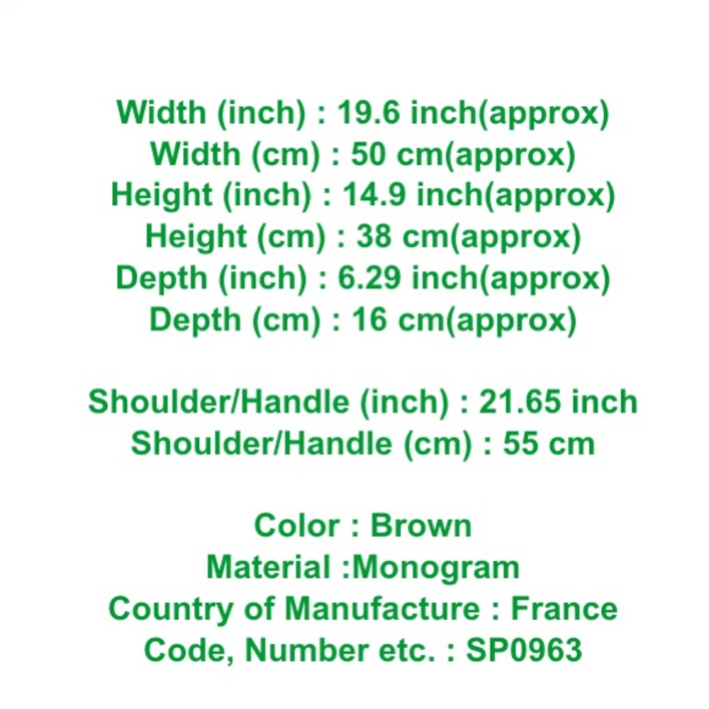 Louis Vuitton LV Travel Bag M41406 Sirius 50 Brown Monogram 3296061 - Picture 10 of 14